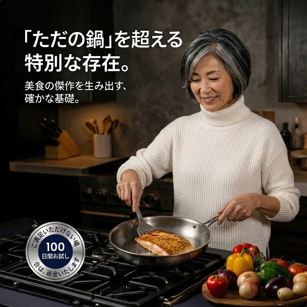 チタンフライパン Pro®｜有害物質不使用・究極のノンスティック体験